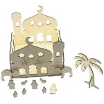 Coffret cadeau en bois pour le ramadan eid palace, bricolage cratif, dcoration de fte, ornement cadeau ...