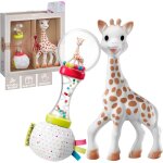 - coffret cadeau naissance + hochet soft maracas - contenant 1 jouet a mordiller caoutchouc 100% naturel, ...