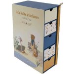 Coffret - domiva - au fil de l'eau - bote a trsors + journal de naissance