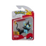 Coffret figurine pokemon luxio - figurine combat bleu et noire - set jouet garcon + 1 carte animaux