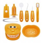 Coffret de jeu de docteur en plastique 9 pièces, jeu de rôle educatif pour tout - petits, orange Coffret de jeu de docteur en plastique 9 pièces, jeu de rôle educatif pour tout - petits, orange