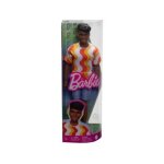 Coffret ken noir avec short bleu et maillot - barbie - poupe mannequin - set fille avec avec carte animal ...