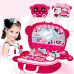 Coffret de maquillage pour enfants, jeu de simulation, princesse, beauté, cosmétiques, coiffure, valise ... Coffret de maquillage pour enfants, jeu de simulation, princesse, beauté, cosmétiques, coiffure, valise ...