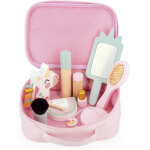 Coffret maquillage - jouets en bois - enfant d�s 3 ans - vanity licorne - 10 accessoires - janod