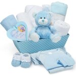 Coffret naissance bleu pour bebes garcons kit de naissance avec vetements bebe garcon, lange en polaire, ... Coffret naissance bleu pour bebes garcons kit de naissance avec vetements bebe garcon, lange en polaire, ...