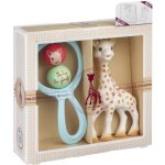 Coffret naissance sophie la girafe hochet swing avec carte et sac cadeau