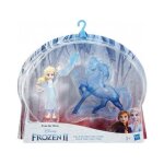 Coffret poupee reine des neiges ii : elsa et cheval nokk et accessoire - set collection mini poupee mannequin ...