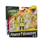 Coffret pour power ranger jaune 15 cm + robot - bete jax morphin et accessoires - figurine deluxe - super ...