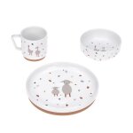 Coffret repas en porcelaine - tiny farmer mouton & oie