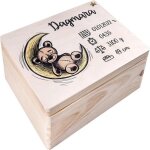 Coffret souvenir naissance - coffret de naissance personnalis - bote a souvenirs - 40 x 30 x 14 cm ...