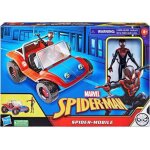 Coffret spider - man : spider - mobile + miles morales 15 cm - personnage articul� pour spiderman marvel ...