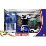 Coffret vhicules de police + poste de police - liam access - pour enfant de 3 ans et plus - bleu
