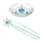 Coiffe diadme pour enfants, couvre - chef, couronne de princesse mignonne, bandeau, bton magique de ...