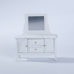 Coiffeuse en bois pour enfants, meuble miniature, jouets, modèle de décoration pour chambre, accès de ... Coiffeuse en bois pour enfants, meuble miniature, jouets, modèle de décoration pour chambre, accès de ...