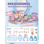 Coiffeuse et bote a bijoux de maquillage pour enfants, jouet de simulation pour fille, maison, cadeau ...