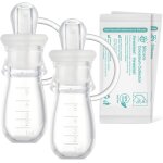 Collecteur de colostrum pour collecteur de lait maternel multi - usage sans bpa, 5 ml - 2 pices