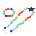 Collier d'alimentation bébé bricolage irisé Collier d'alimentation bébé bricolage irisé