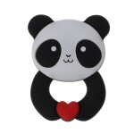 Collier anneau de dentition panda bb accessoire collier pendentif sans bpa, jouets a mcher en silicone? ...
