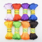 Collier de dentition pour bb, cordon en nylon, satin de soie, fiber de polyester, multi - usages, fait ...