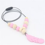 Collier de dentition en silicone de qualité alimentaire pour bébé, jouet de dentition en silicone, perles ... Collier de dentition en silicone de qualité alimentaire pour bébé, jouet de dentition en silicone, perles ...