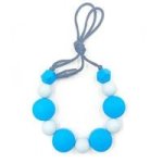 Collier de dentition en silicone naturel sans bpa pour b�b�, avec perles a m�cher, cadeau pour nouveau ...