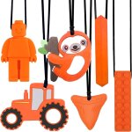 Collier a macher, 6 pi�ces anneau dentition bebe, jouet dentition tdah, autisme anneaux de dentition, ...