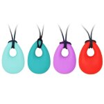 Collier a m�cher sensoriel en silicone de qualit� alimentaire, jouets a m�cher pour autisme tdah, moteur ...