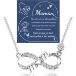 Collier pour maman, collier d'amour a l'infini pour femme avec mom, cadeau de fte des mres pour maman ...