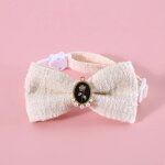 Collier a n?ud papillon en perles rtro tiss pour animaux de compagnie, pour chats et chiens, rglable, ...