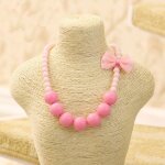 Collier de perles couleur bonbon pour filles, jouets de bricolage pour enfants, 1 pi�ce, tour de cou, ...