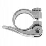 Collier de selle 31, 8 mm avec dégagement rapide argent Collier de selle 31, 8 mm avec dégagement rapide argent