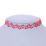 Collier tour de cou color� pour enfant fille, 1 a 1 pi�ce, goutte d'eau circulaire, sangle en toile d'araign�e ...