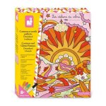 Coloriage contours et motif pailletes dreamland