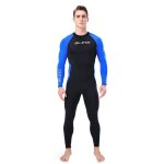 Combinaison de plonge pour hommes, schage rapide, protection uv complte, une pice, fermeture eclair ...