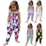 Combishort imprimé floral pour bébé fille, 1 a 6 ans, combinaison a glands, imprimé léopard, 1 pièce Combishort imprimé floral pour bébé fille, 1 a 6 ans, combinaison a glands, imprimé léopard, 1 pièce