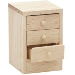 Commode miniature (4x6x4, 5cm) - rico design bois Commode miniature (4x6x4, 5cm) - rico design bois