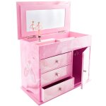 Commode a musique : ballerine rose