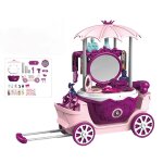 Commode de princesse surprise 4 en 1 pour filles, voiture de maquillage avec miroir, jouets de simulation, ...