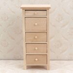 Commode de rangement pour maison de poupée echelle 1:12, 5 tiroirs, organisateur en bois, accessoires ... Commode de rangement pour maison de poupée echelle 1:12, 5 tiroirs, organisateur en bois, accessoires ...