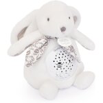 Compagnie - veilleuse musicale lapin blanc avec projection detoiles ¿ doudou peluche avec mlodies ...