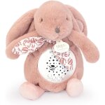Compagnie - veilleuse musicale lapin rose avec projection detoiles ¿ doudou peluche avec mlodies ...
