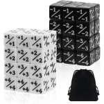 Compteurs de d�s d�s de fid�lit� cube, 48 pi�ces token dice d6 avec sacs de rangement compatible with ...