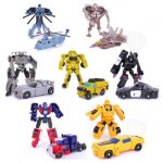 Confo? jouets pour enfant lot de 7 robots voitures figurines cr?atifs intelligents multi couleur cadeau ...