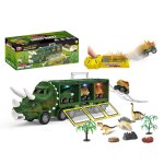 Conteneur de jouets pour voiture, 3 véhicules de dinosaures détachables et 3 camions de transport de ... Conteneur de jouets pour voiture, 3 véhicules de dinosaures détachables et 3 camions de transport de ...