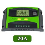 Contr�leur de charge pour panneaux solaires, mppt 20a 30a, pwm 12 / 24v, ecran lcd, sortie 5v, double ...