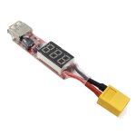 Convertisseur de chargeur batterie au lithium lipo 2s - 6s xt60 vers usb avec carte adaptateur d'affichage ...