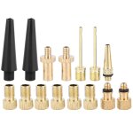Convertisseur de valve d'air de pompe à vélo, 15 pièces, adaptateurs de valves en cuivre pour vélo, kit ... Convertisseur de valve d'air de pompe à vélo, 15 pièces, adaptateurs de valves en cuivre pour vélo, kit ...