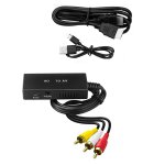 Convertisseur vers av, adaptateur audio vidéo, prend en charge pal / ntsc Convertisseur vers av, adaptateur audio vidéo, prend en charge pal / ntsc