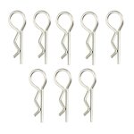 Coque en mtal rc, 8 pices, clips broches, boucles pour wltoys 124018 124019 1 / 12 rc voiture buggy ...