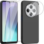 Coque silicone tpu souple noir + 2 verres trempés + 2 protections caméra pour xiaomi redmi 14c 4g / redmi ... Coque silicone tpu souple noir + 2 verres trempés + 2 protections caméra pour xiaomi redmi 14c 4g / redmi ...